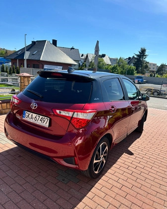 Toyota Yaris cena 67000 przebieg: 39725, rok produkcji 2020 z Żmigród małe 67